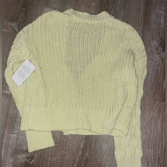 JOIE Deming Cardigan In Yellow | Cotton/Linen - Picture 6 of 7